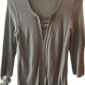 Olsen tunic silk and other fabric